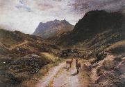 Joseph Farquharson The Road to Loch Maree oil painting on canvas